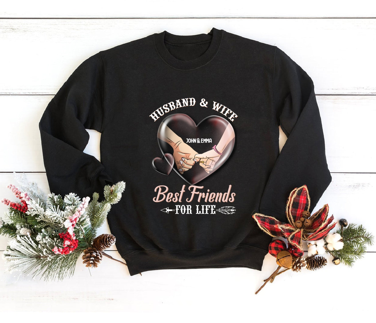 Perfect Gift for Husband - Husband & Wife Best Friends for life Personalized Shirt