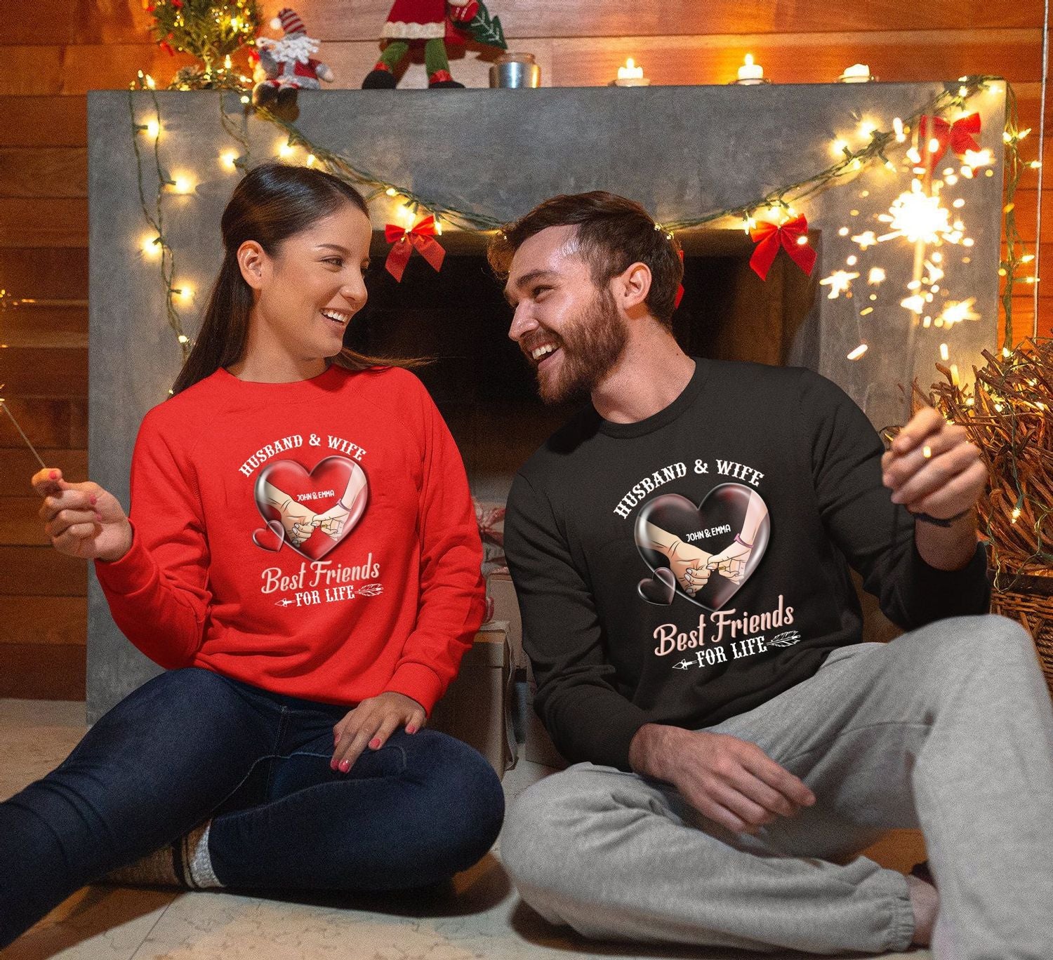Perfect Gift for Husband - Husband & Wife Best Friends for life Personalized Shirt