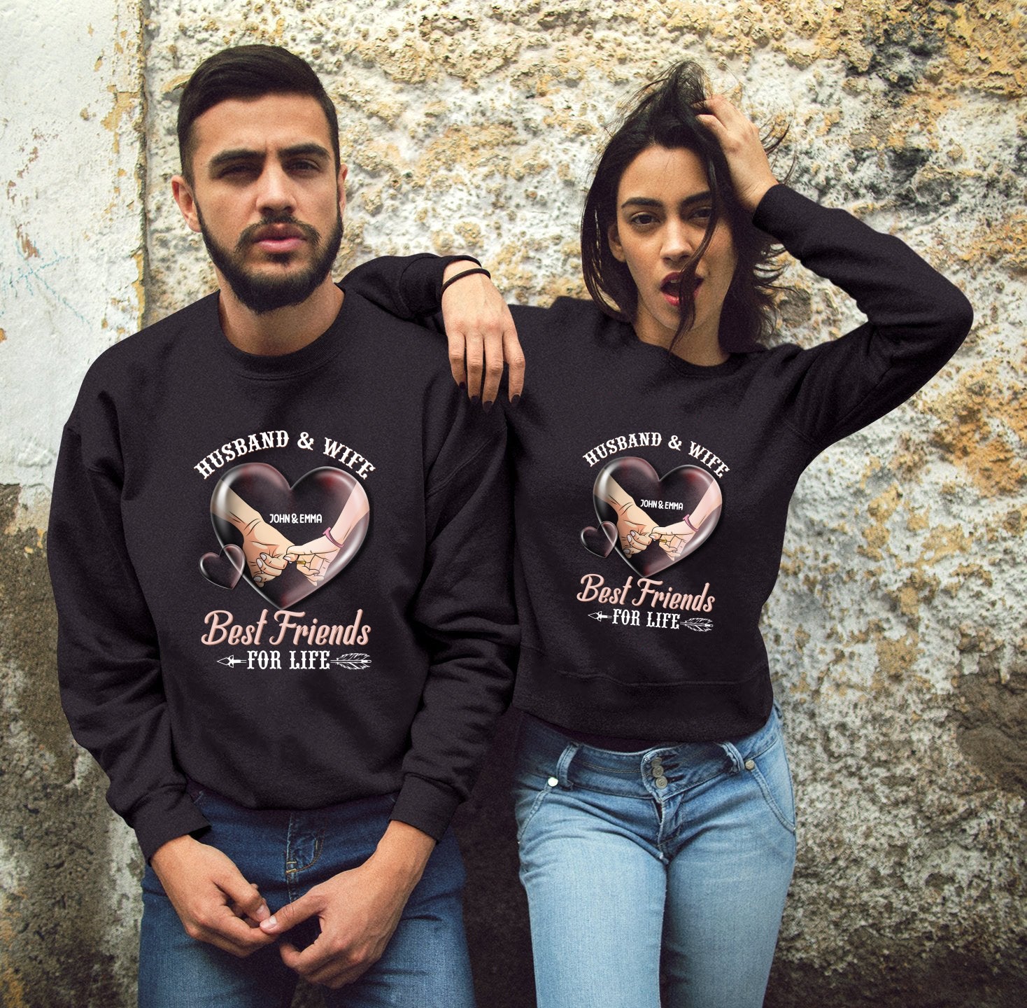 Perfect Gift for Husband - Husband & Wife Best Friends for life Personalized Shirt