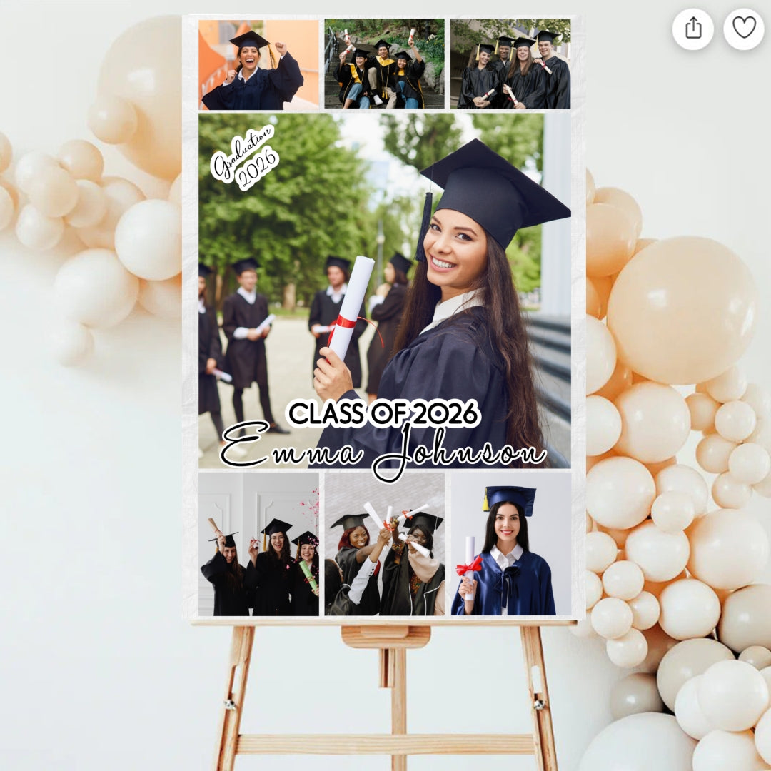 Personalized Graduation Photo Collage Lichigifts Posters customall