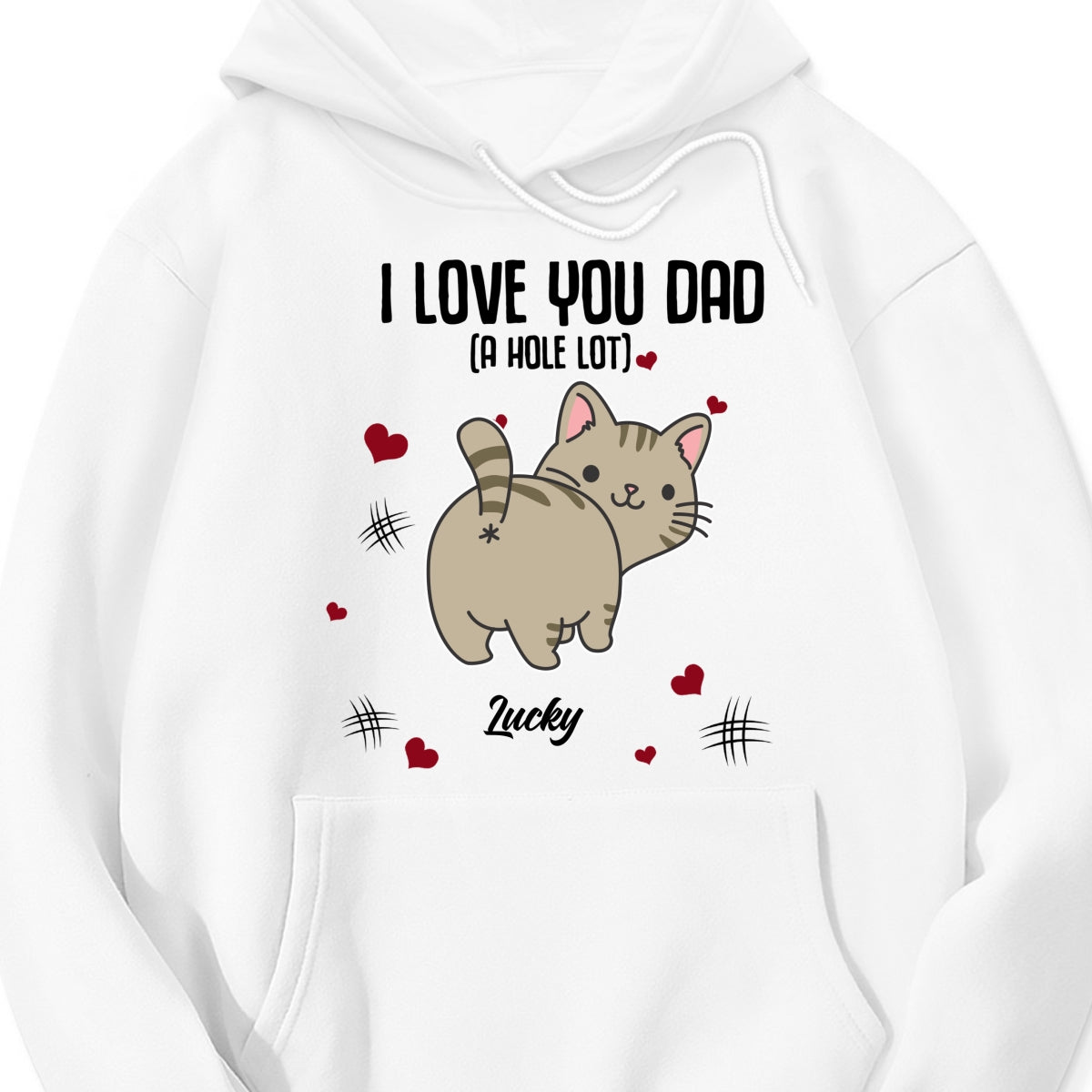 Cat Dad Love You A hole Lot Personalized t shirt customall