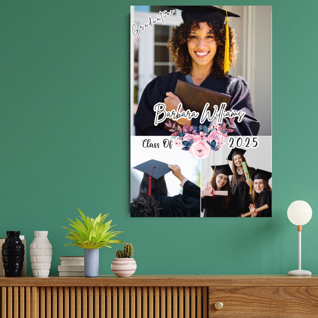 Personalized Graduation Photos Collage-Lichigifts Posters customall