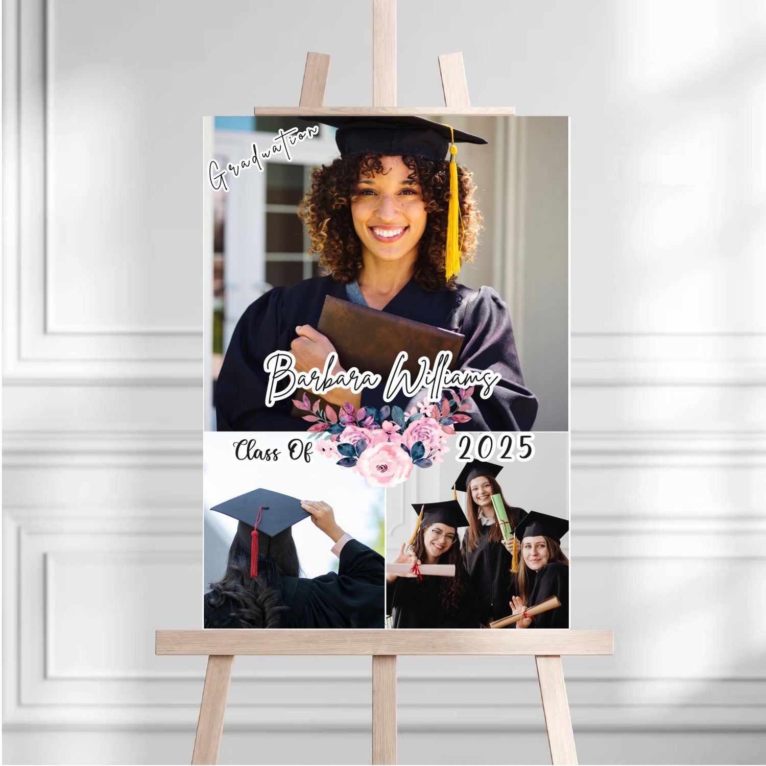 Personalized Graduation Photos Collage-Lichigifts Posters customall