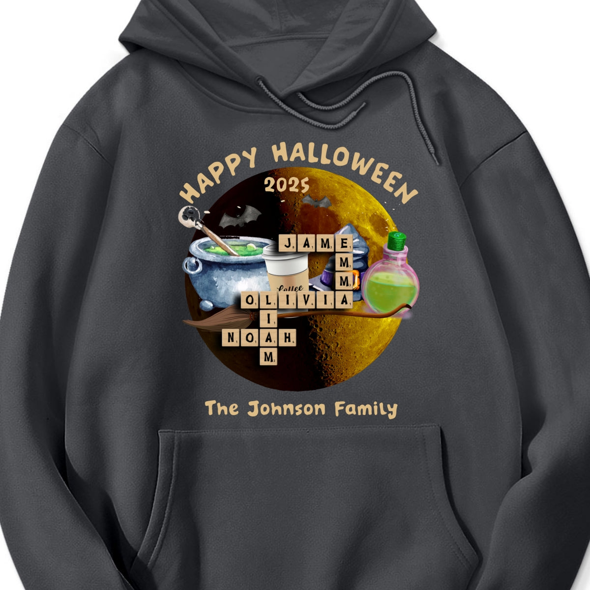 Custom Family Name Halloween Tshirt, Personalized Witch Shirt, This Witch Needs Coffee