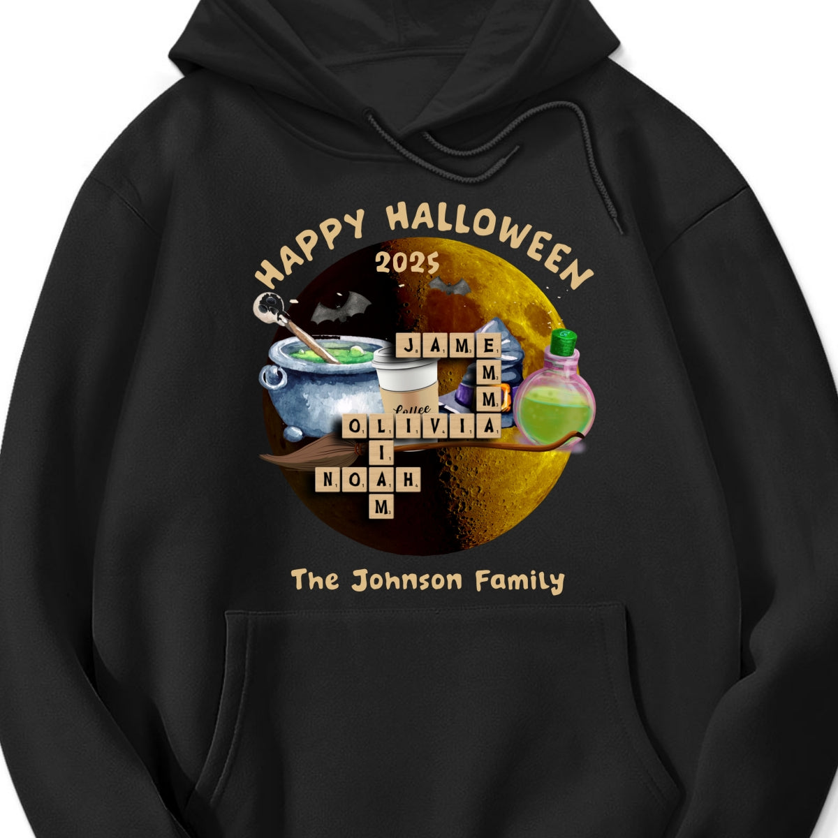 Custom Family Name Halloween Tshirt, Personalized Witch Shirt, This Witch Needs Coffee