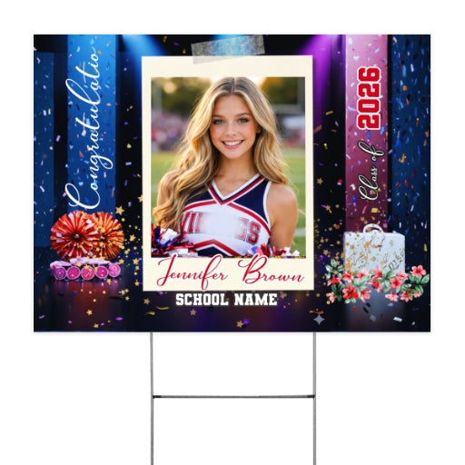 Personalized Cheerleader Graduation Frame Team Picture 2026 Gift customall