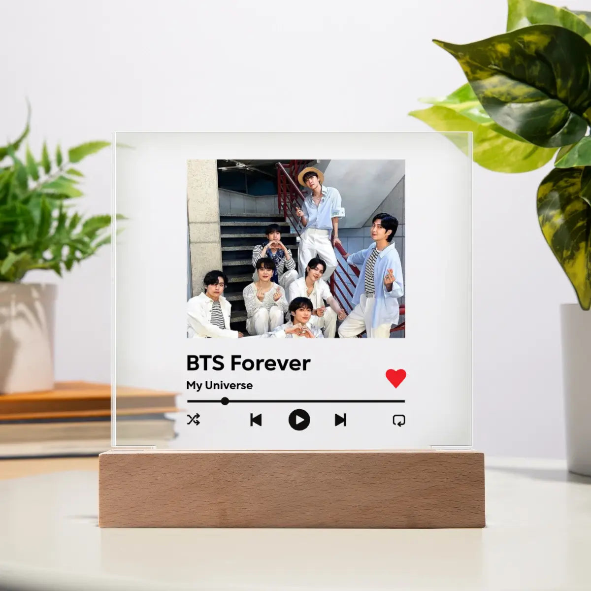 Personalized LED Acrylic K-Pop Bias Music Plaque – “Choose Your Bias” shineon