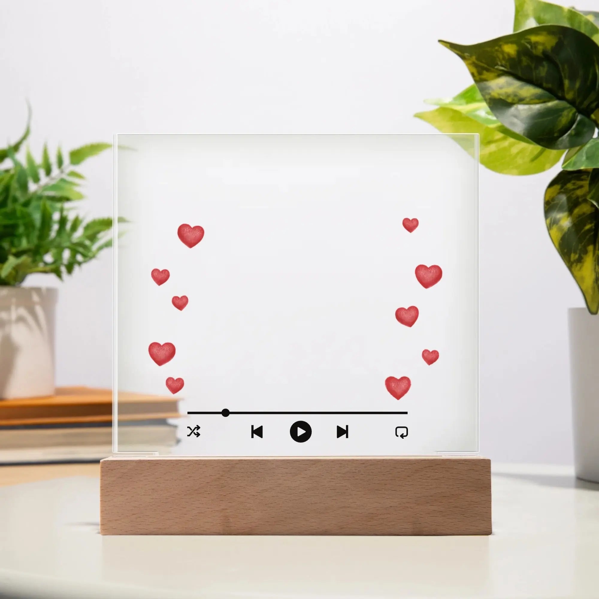 Personalized LED Acrylic Photo Plaque – “You & Me Forever” shineon