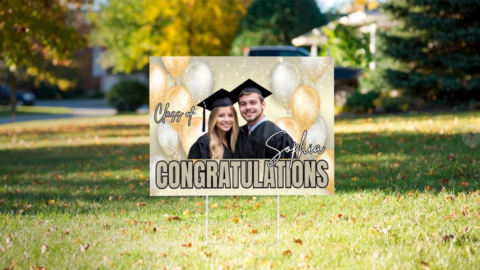 Customize Graduation Yard Sign – Honoring the Class of 2025 customall